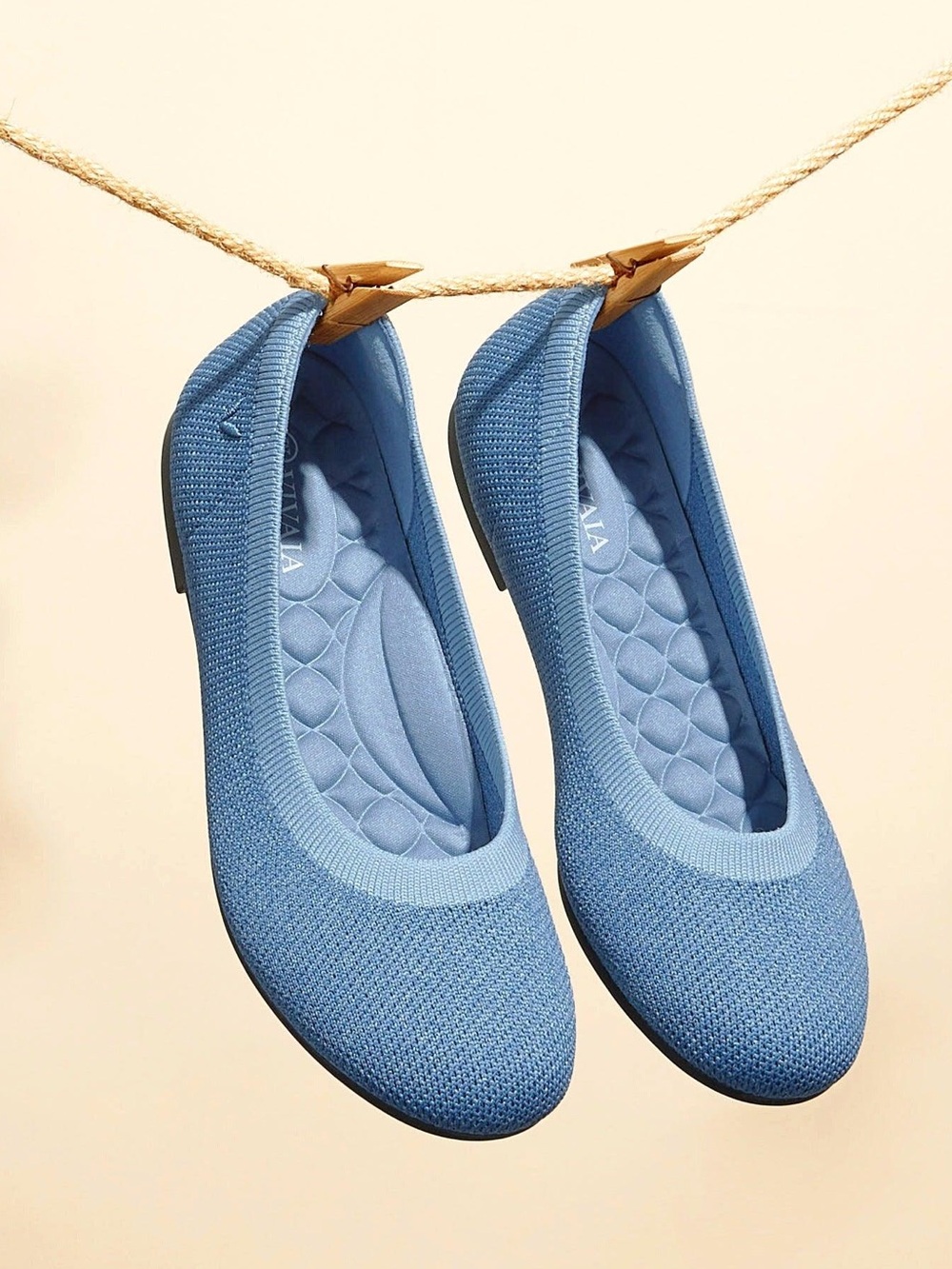 Vivaia Claire Round Toe Flats Knit Women’s 39